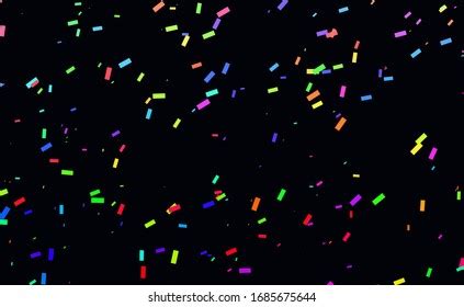 Confetti Black Background Confetti Black Stock Illustration 1685675644 | Shutterstock