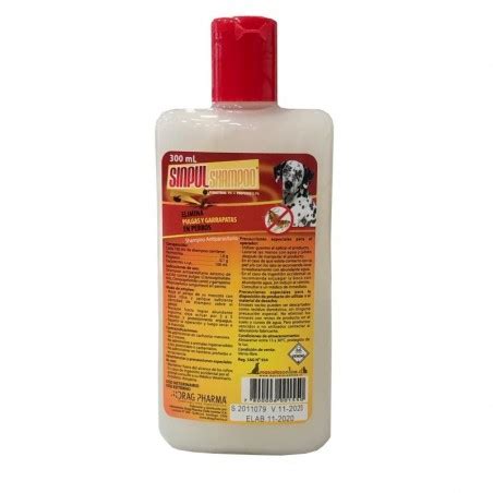 Shampoo Antiparasitario DRAG PHARMA Sinpul Envase 300 Ml