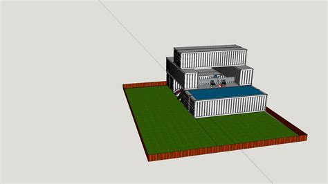 Shipping Container House 3d Model