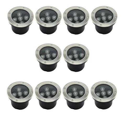 Lampara Empotrado Led Piso 5w Luz Blanca O Calida 10 Piezas