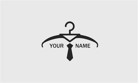 suit logo design template. Coat hanger and suit shop shape vector ...