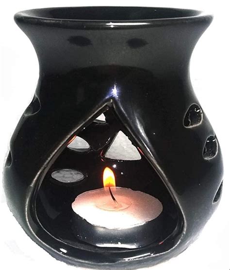 Ceramic Clay Candle Operated Aroma Burner Oil Diffuser Set Of