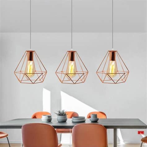 Tempas Vintage Suspension Luminaire Cage En M Tal Lamps Lustre