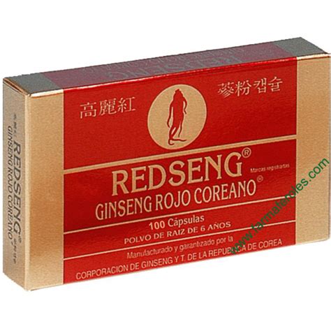 Redseng Ginseng Rojo Coreano 100 Cápsulas Farmaferoles