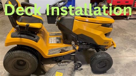 Cub Cadet XT2 Deck Installation YouTube