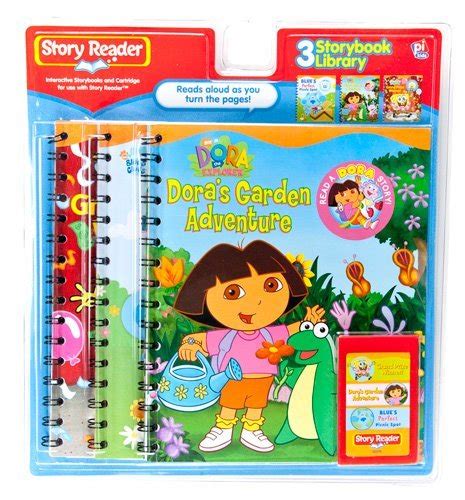 Story Reader 3 Book Nickelodeon Library Dora The Explorer Garden Adventure Spongebob