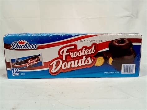 Duchess Frosted Chocolate Donuts 12 Packs30oz Dutch Goat