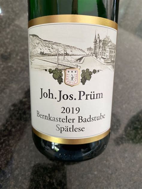 Joh Jos Pr M Bernkasteler Badstube Riesling Sp Tlese Germany