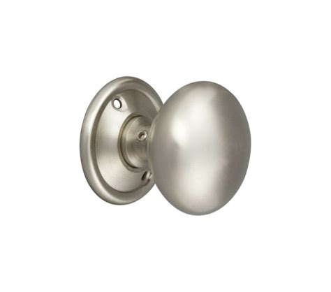 Spira Brass Cottage Mortice Rim Door Knobs Satin Chrome