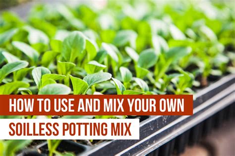 How to Use and Mix Your Own Soilless Potting Mix for Hydroponics ...