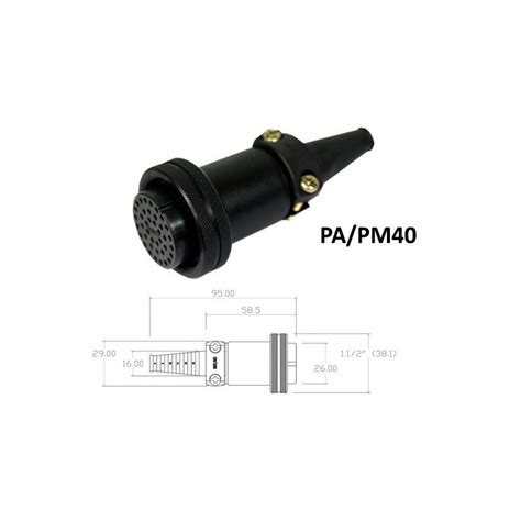 Conector p Cabo PA PM40 40 contatos fêmea