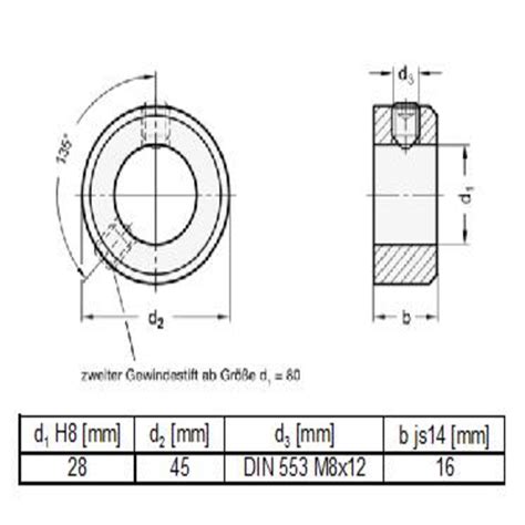 Anello Con Perno Filettato Per Tubo Tondo Mm Motedis