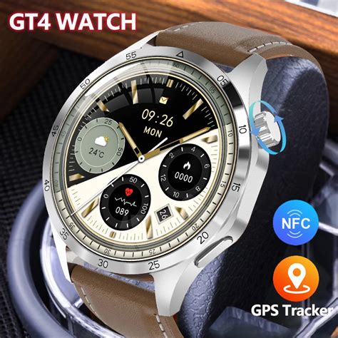 GT4 Pro Smartwatch Para Homens Rastreador GPS Tela HD 360x360 Chamada