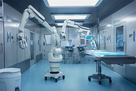 Cleanroom Robot With Surgical Instruments And Medical Supplies