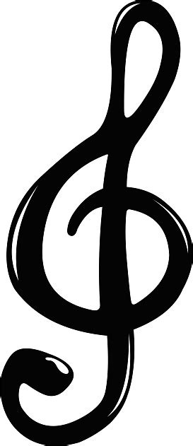 Musical Note Treble Clef Vector Stok Vektör Sanatı And 25 Sent‘nin Daha Fazla Görseli 25 Sent 8