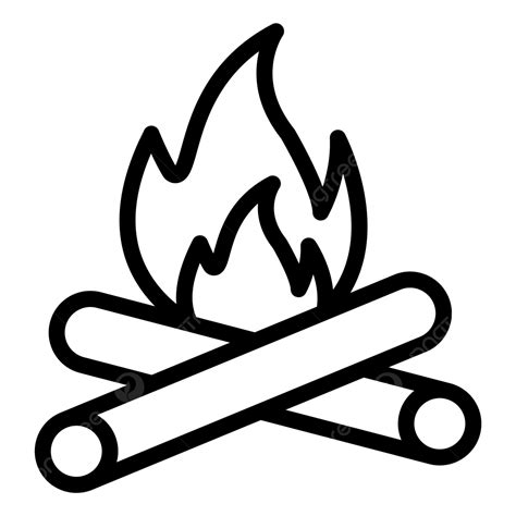 Bonfire Vector Icon Design Illustration Bonfire Drawing Bonfire