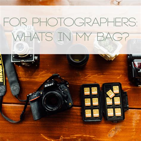 What Is In My Bag For Photographers Seattle Wedding Photographer