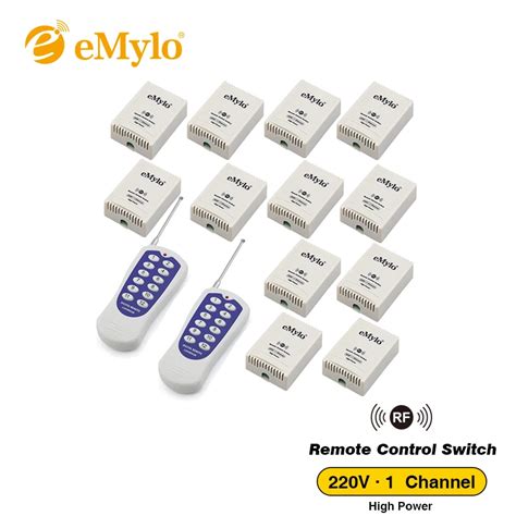 Emylo Smart Wireless Rf Remote Control Switch Ac V V V W