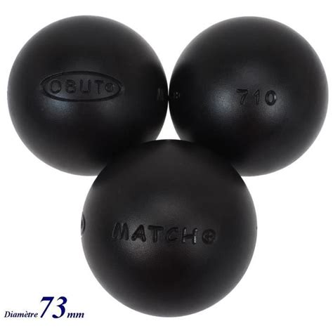 Boules De P Tanque Match Durete Mm Obut G Noir Cdiscount Sport