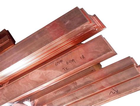 Raw Materials Pcs Copper T Cu Metal Flat Bar Plate Mm X Mm X