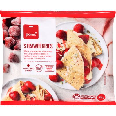 Pams Strawberries G Chilled Frozen Desserts Pak Nsave