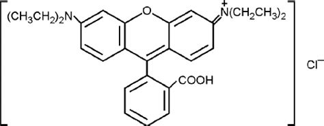 structure  rhodamin   scientific diagram