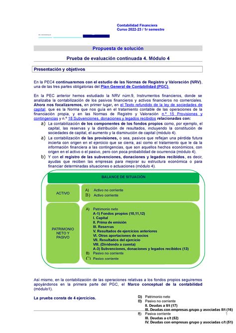 20221 71 solución pec 4 contabilidad financiera Contabilidad