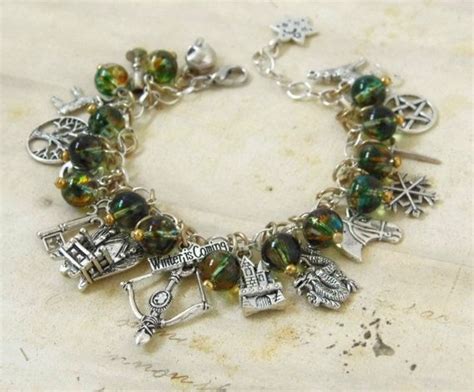 Game Of Thrones Charm Bracelet Etsy UK Charm Bracelet Book Jewelry