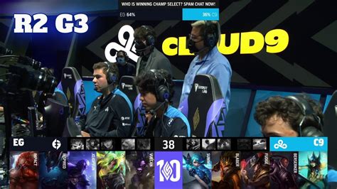 EG Vs C9 Game 3 Round 2 Playoffs S12 LCS Spring 2022 Evil