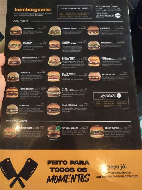 Menu At O Burgu S Burguer Fortaleza Sul Restaurant Fortaleza