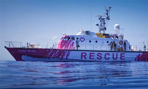 Banksy Funds Pink Refugee Rescue Boat In Mediterranean Artreview