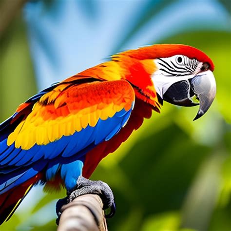 Premium AI Image | A macaw in full color