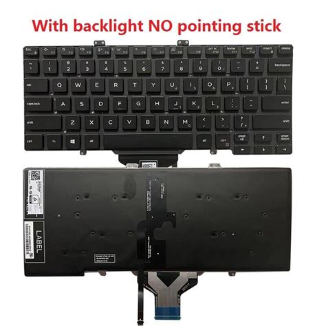 NEW US Laptop Keyboard For Dell Latitude 5400 5401 5410 5411 7400 7410