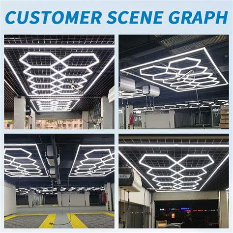 Honeycomb LED Light For Ceiling Car Workshop Detailing