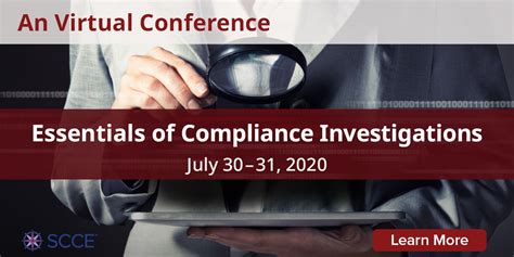 Scce Essentials Of Compliance Investigations Conference Corporate