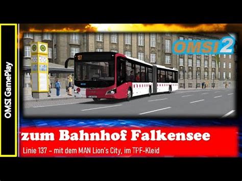 BITTE EINSTEIGEN Zum Bahnhof Falkensee Mit Dem TPF MAN Gelenkbus