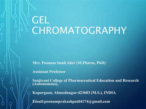 Gel Filtration Or Permeation Chromatography Ppt