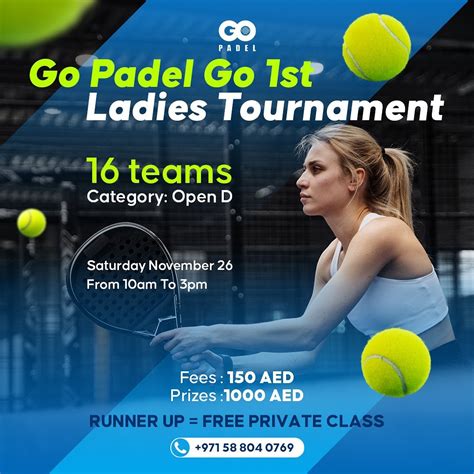 Open D Ladies Go Padel Tournament Wecourts Padel Tennis