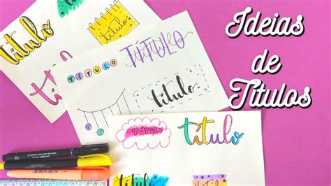 Ideias De T Tulos Lettering Para Iniciantes Youtube