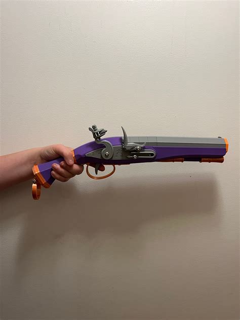 3d Printed Flintlock Pistol That Fires Nerf Bullets Or Balls Carneyrex Design Etsy