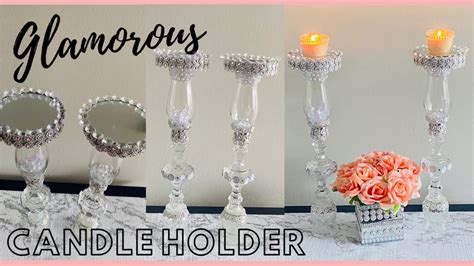 Elegant Glam High End Candle Holder Diy Home Decor Youtube