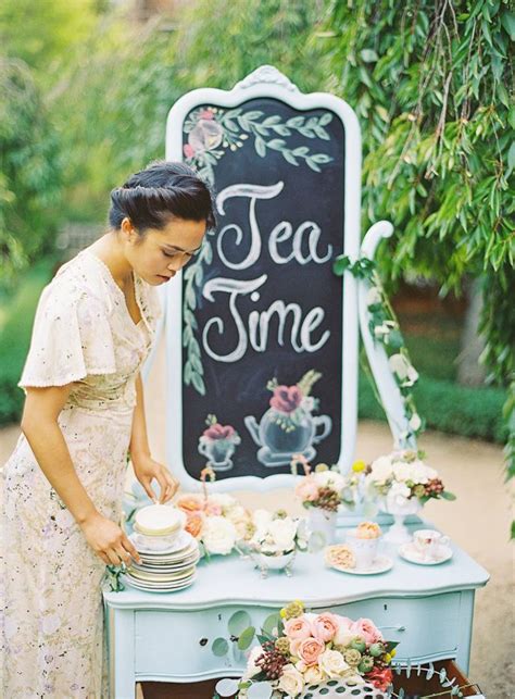 Vintage Tea Party For Your Bridesmaids Caitlin Turner Photography Tea