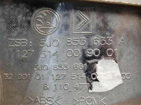 5J0853661A 5J0853633A 5J RADIATOR GRILLE GRILLE HOOD FABIA II ROOMSTER ...