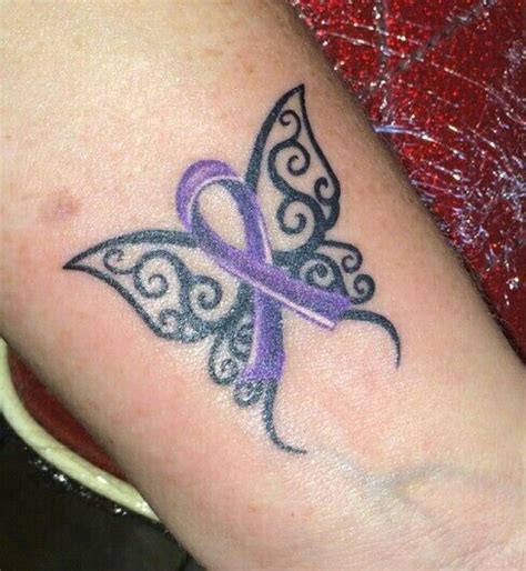 Alzheimer S Butterfly Tattoo I Think I D Get Pawpaw Under The Ribbon