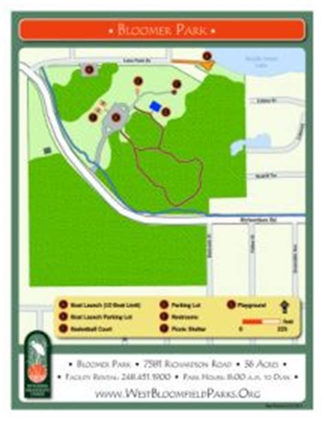 Bloomer Park map #westbloomfieldparks Bloomer