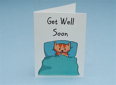 Get Well Soon Cat Card