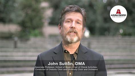 Meet The Faculty John Sutton Dma Youtube