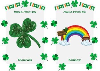 St Patricks Day Flash Cards By Tutorific TPT