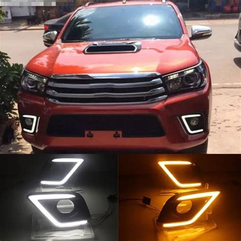 Led Daytime Running Light Fog Lamp Frame Fog Lights For Toyota Hilux