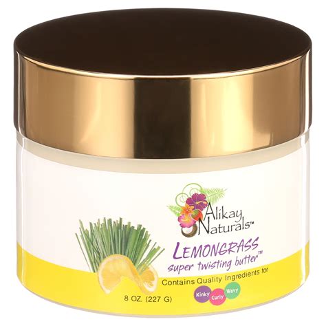 Alikay Naturals Lemongrass Super Twisting Butter 8 Oz